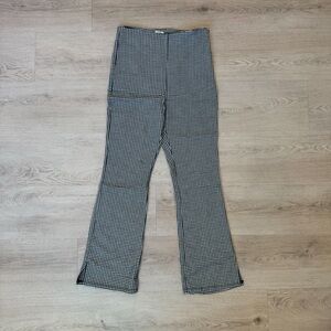 Plaid Midi Ankle High Waist Pants Brandy Melville vintage Style